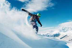 snowboarder is riding from mountain 2026 01 07 00 37 30 utc
