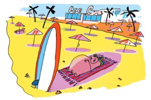 En vacances, on s’était promis de faire du sport : « J’ai pris un peu de poids cet été, mais c’est parce que je me suis musclé »