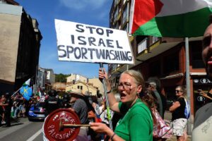 “Le monde du sport prend la parole sur le génocide en cours à Gaza”