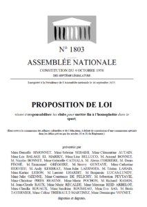 Proposition de loi visant à responsabiliser les clubs pour mettre fin à l’homophobie dans le sport - Décideurs du Sport par Patrick Bayeux