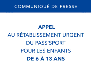  Pass'Sport - Lettre au Premier Ministre - FSGT 