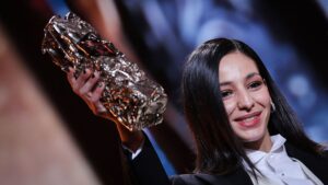 Nadia Melliti, la C&eacute;sar du meilleur espoir f&eacute;minin qui r&ecirc;vait de gagner le Ballon d'or - franceinfo