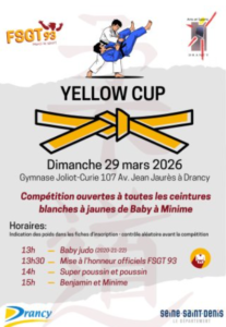 Yellow Cup 2026 - FSGT 93 - Fédération omnisport de Seine-Saint-Denis