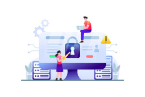 Cyber Security Web Illustration
