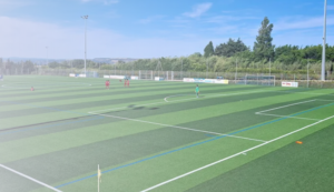 Près de Martigues, ce terrain de football synthétique est rempli de noyaux d’olives | ICI
