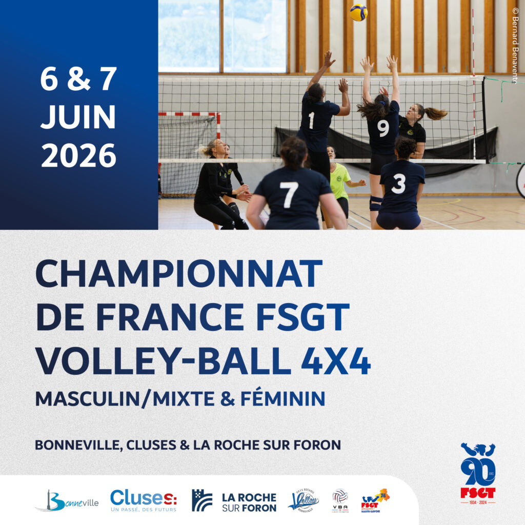 Championnat de France FSGT de Volley-Ball 4x4 2026 1 RS Volley4x4 Juin26