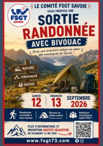 Rando bivouac en Savoie - FSGT