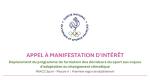 Changement climatique&nbsp;: le CNOSF appelle les "décideurs du sport" à se former pour agir - Décideurs du Sport par Patrick Bayeux