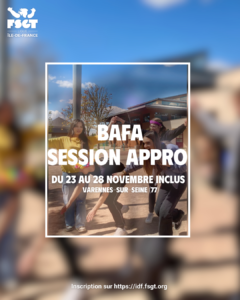BAFA approfondissement&nbsp;: rejoignez la Ligue Île-de-France FSGT - FSGT - Ligue Ile-de-France