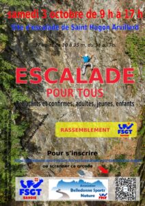 Rassemblement Escalade Pour Tous 2026 - FSGT