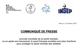 Santé mentale des athlètes&nbsp;: le sport français accélère son plan d’actions - Décideurs du Sport par Patrick Bayeux
